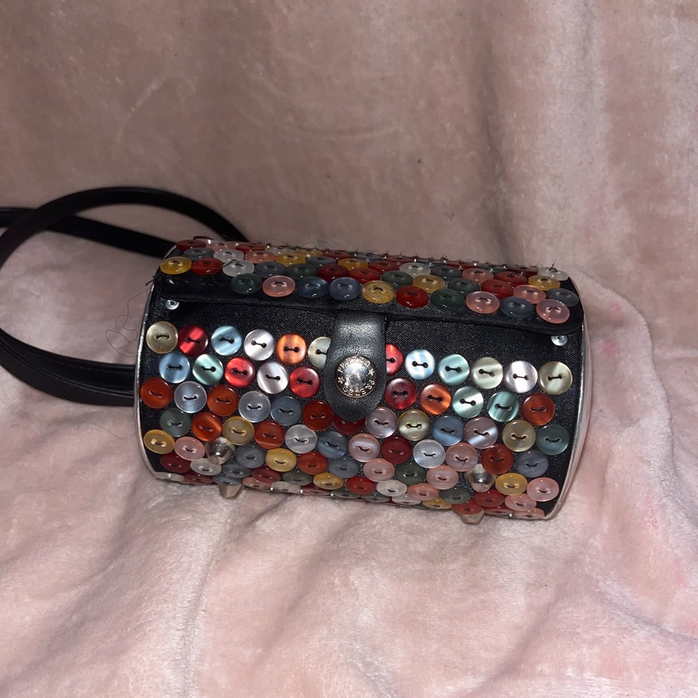 Fun multicolor button bag
